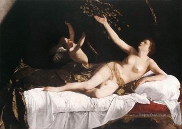 Dánae desnudo femenino Orazio Gentileschi Pinturas al óleo